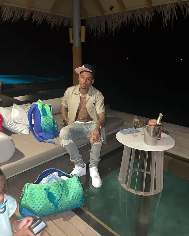 Fredo outfit in Off-White, Amiri, and Nike, 2022