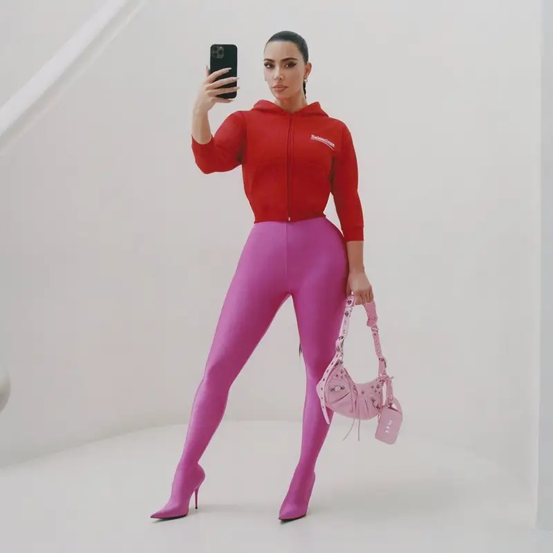 Kim Kardashian outfit in Balenciaga, 2022