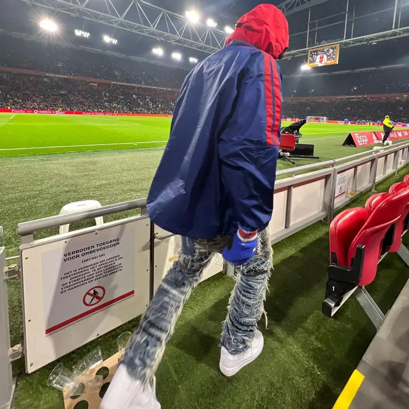 Bloody Dior outfit in Balenciaga, Alyx, and Nike, 2022