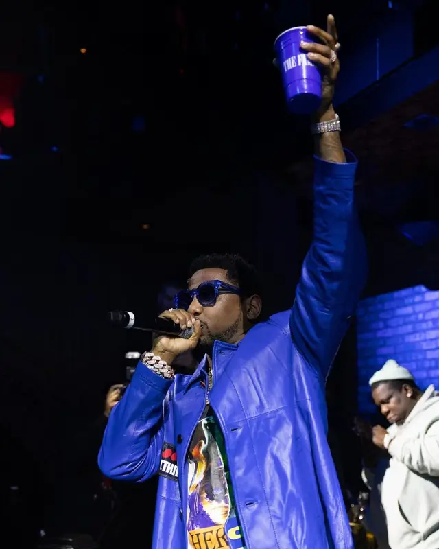 Fabolous outfit in Temples & Bridges, Nike, and Heron Preston, 2022