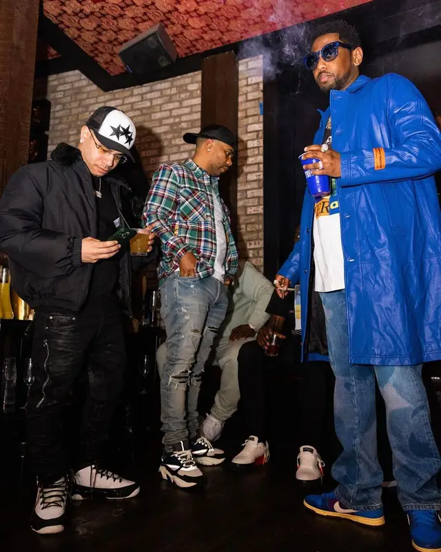 Fabolous outfit in Temples & Bridges, Nike, and Heron Preston, 2022