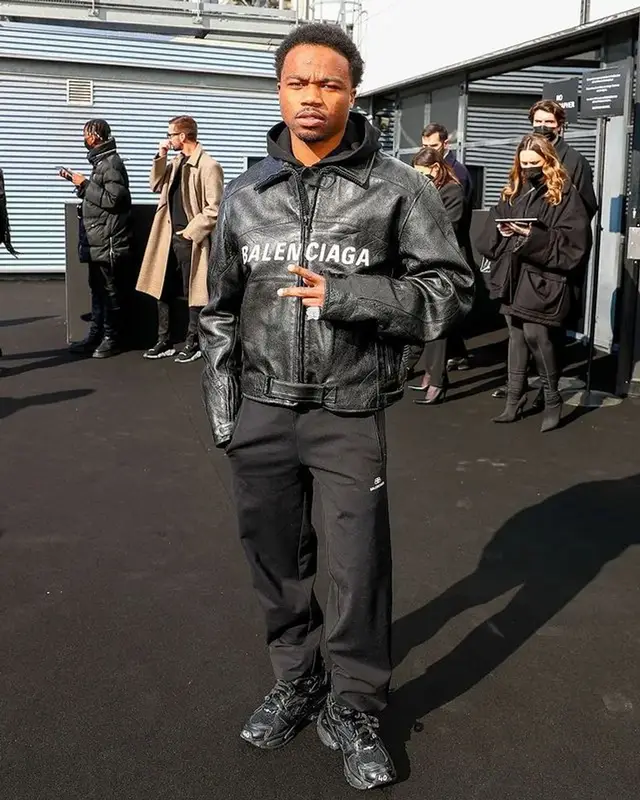 Roddy Ricch outfit in Balenciaga, 2022