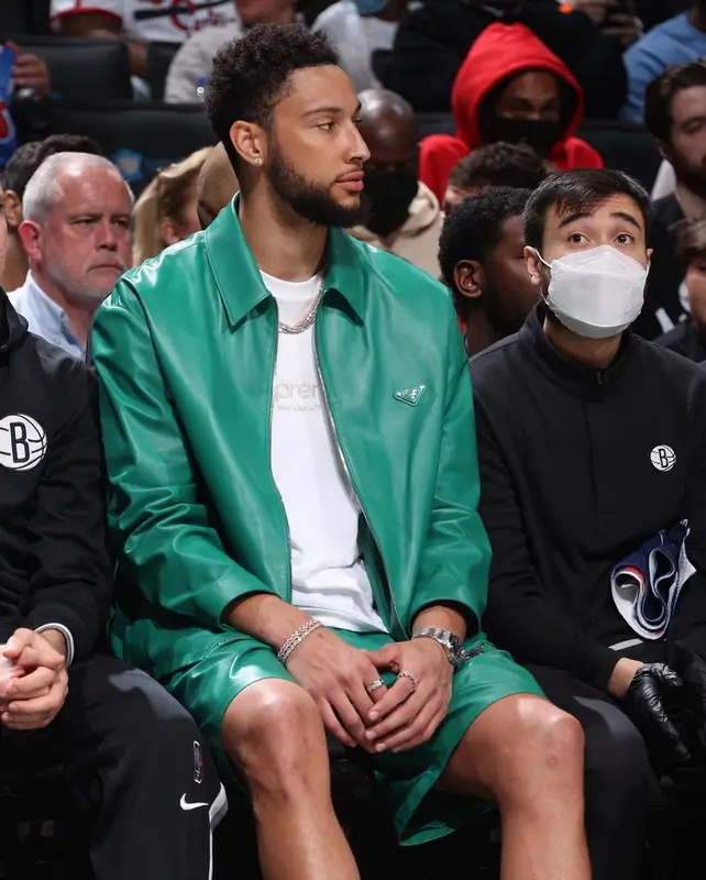 Ben Simmons outfit in Prada, Supreme, and Nike, 2022