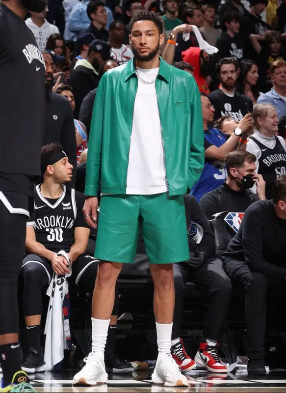 Ben Simmons outfit in Prada, Supreme, and Nike, 2022