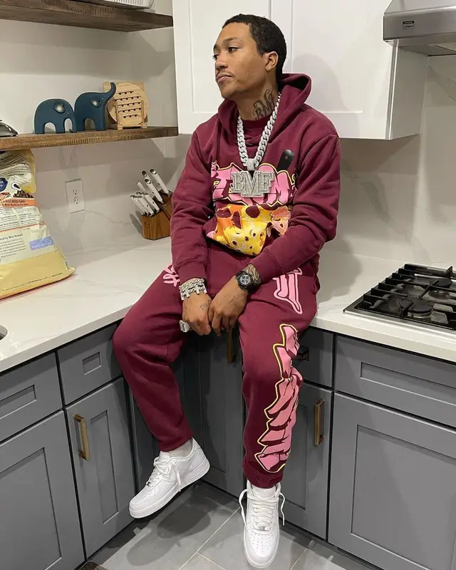 Lil Meech outfit in Itami and Nike, 2022