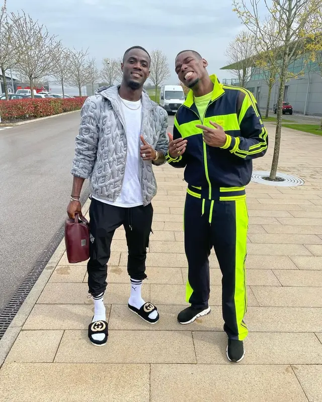 Paul Pogba outfit in Dolce & Gabbana and Balenciaga, 2022