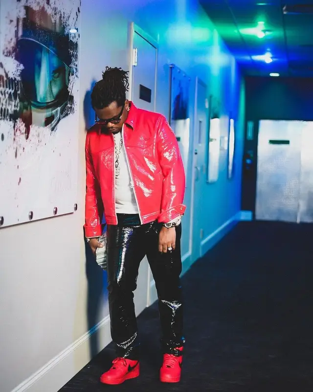 Gunna outfit in Diesel, Nike, and Chrome Hearts, 2022