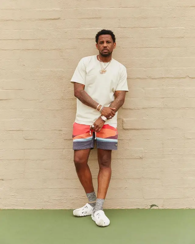 Fabolous outfit in Kith, Columbia Sportswear, and Crocs, 2022
