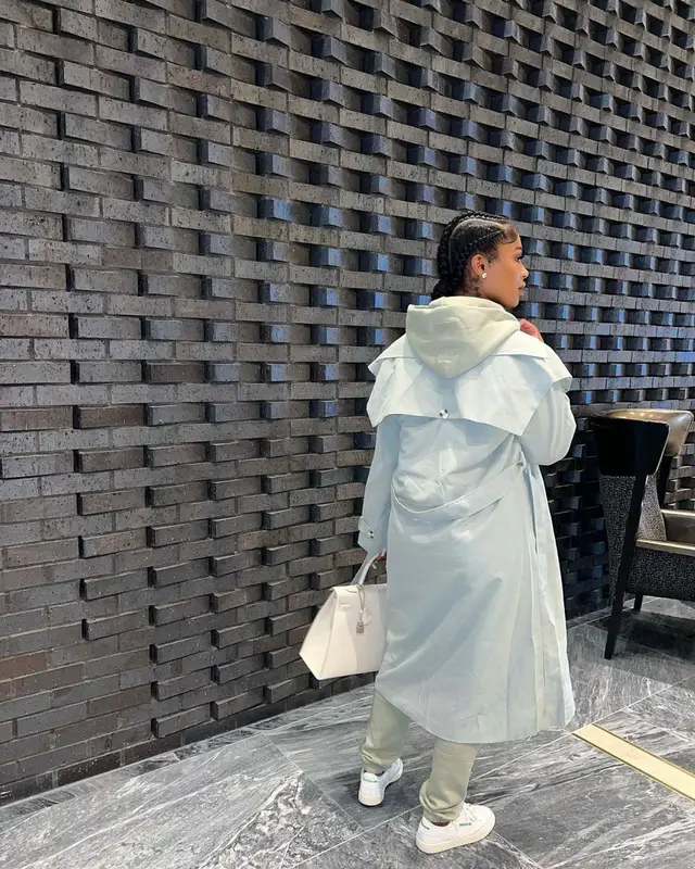 Dess Dior outfit in Fear of God, Reebok, and Hermes, 2022