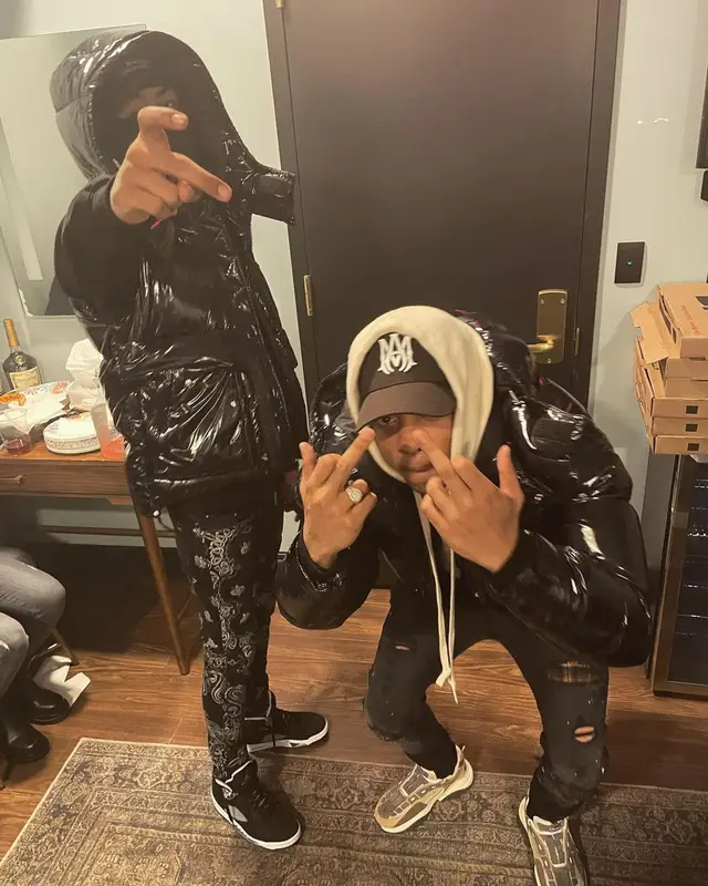 Dougie B outfit in Amiri, 2021