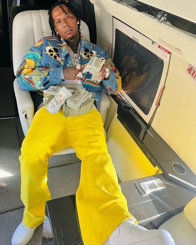 Moneybagg Yo outfit in Chemist, Gallery Dept., and Nike, 2022