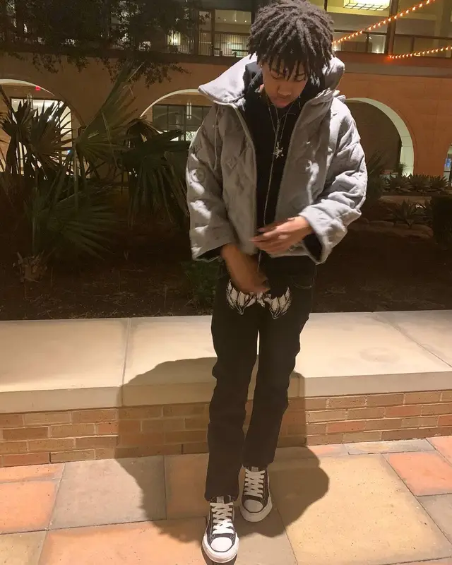 Rich Amiri outfit in Louis Vuitton, Clout Collection, and Maison Mihara Yasuhiro, 2022