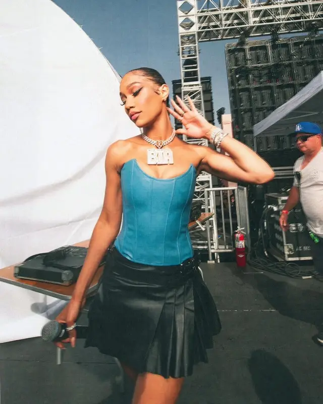 Bia outfit in Miaou, Dundas, and Revolve, 2022