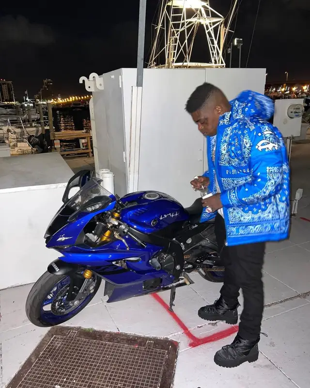 Kodak Black outfit in Pimperelli, Amiri, and Valentino Garavani, 2022