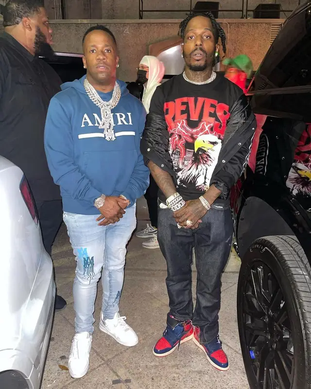Sauce Walka outfit in Brokeboy Houston, Kool Kiy, and Reves Paris, 2022