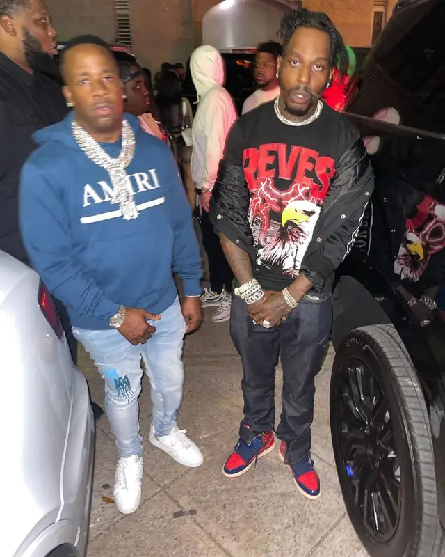 Sauce Walka outfit in Brokeboy Houston, Kool Kiy, and Reves Paris, 2022