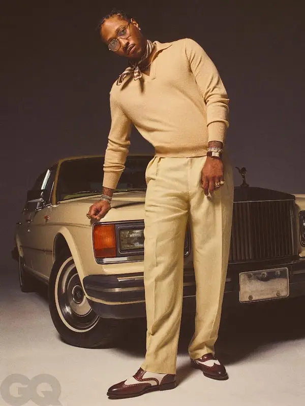 Future outfit in Stoffa, Ralph Lauren, and Dior, 2022