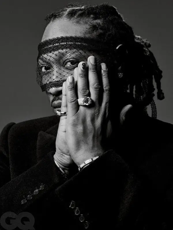 Future outfit in Balenciaga and Saint Laurent, 2022