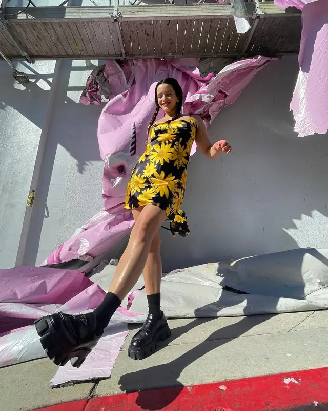 Rosalia outfit in Marc Jacobs and Prada, 2022
