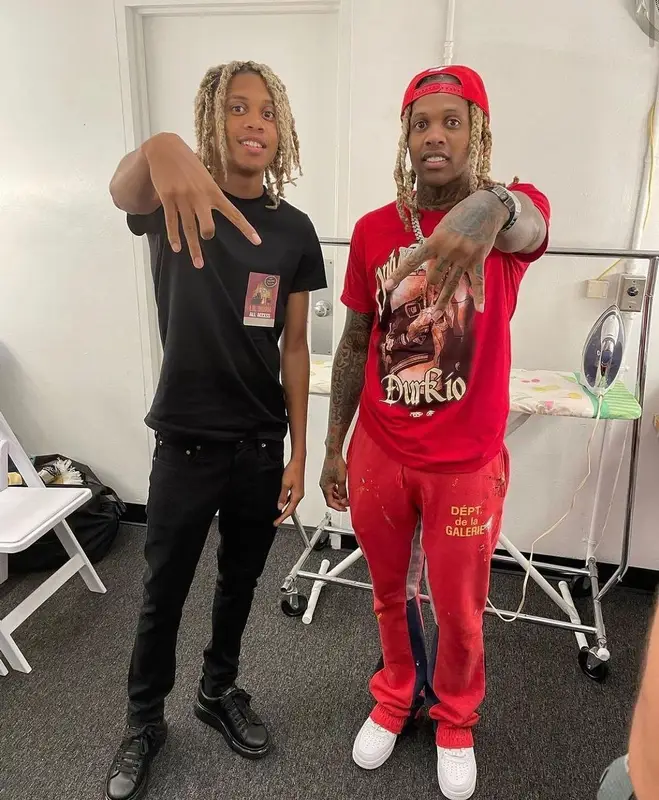 Lil Durk outfit in Gallery Dept., Nike, and OTF, 2022