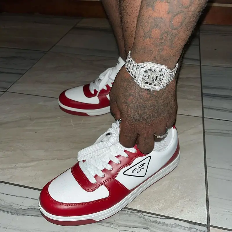 Fat Boy outfit in Prada and Loewe, 2022