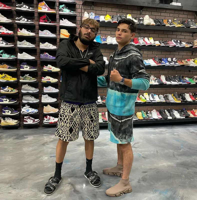 Ryan Garcia outfit in Amiri and Balenciaga, 2022