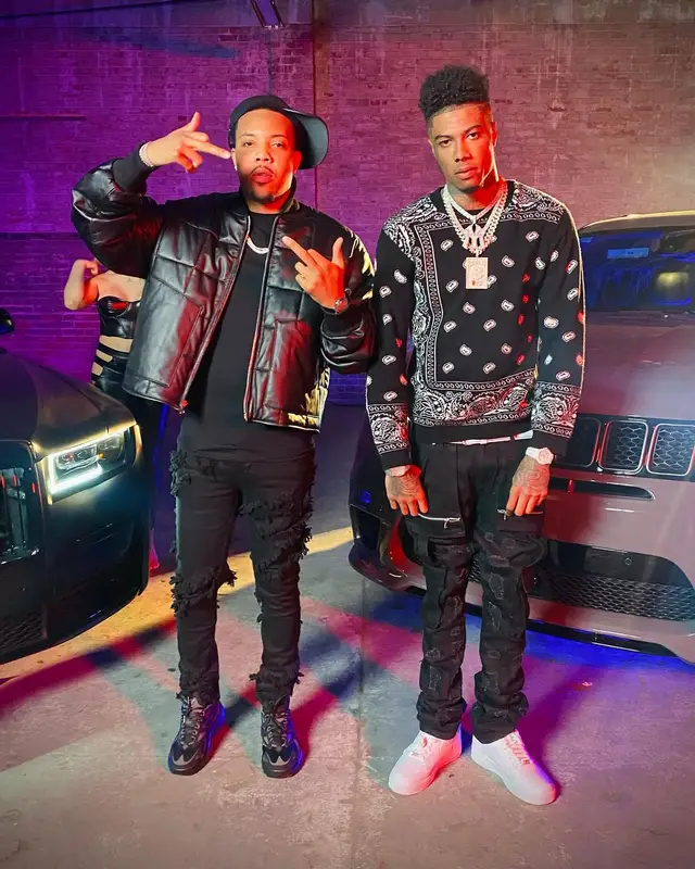 G Herbo outfit in Braydon Alexander, Rick Owens, and Louis Vuitton, 2022