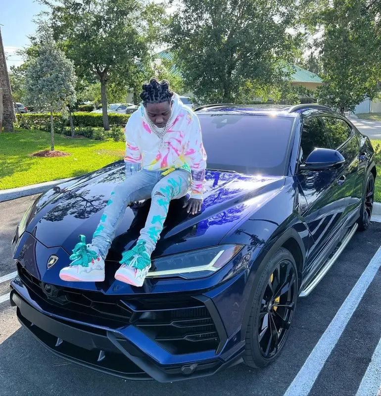 Jackboy outfit in Amiri and Lanvin, 2022
