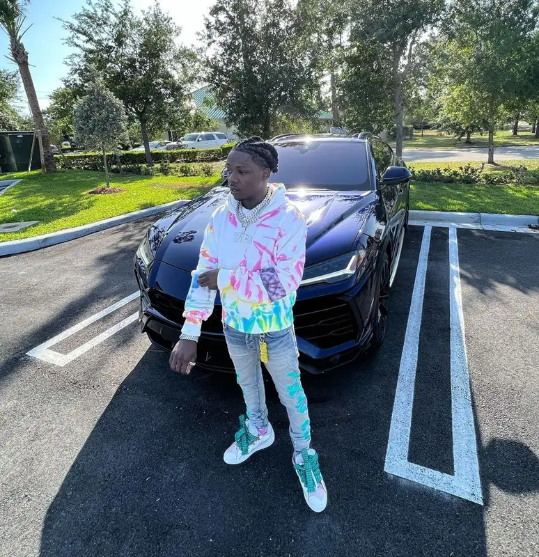 Jackboy outfit in Amiri and Lanvin, 2022