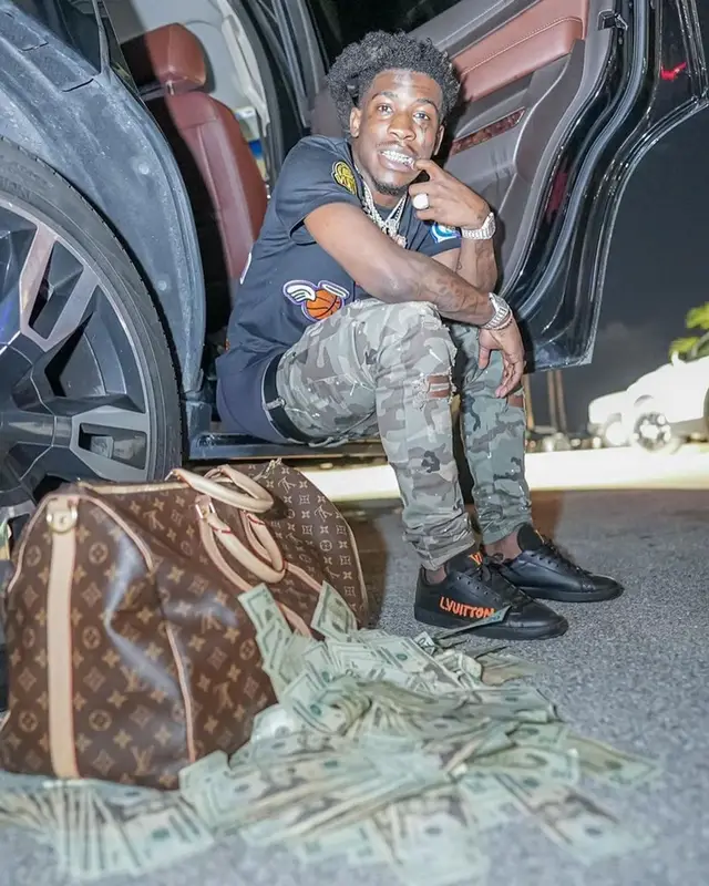 Hot Boii outfit in NBA and Louis Vuitton, 2022