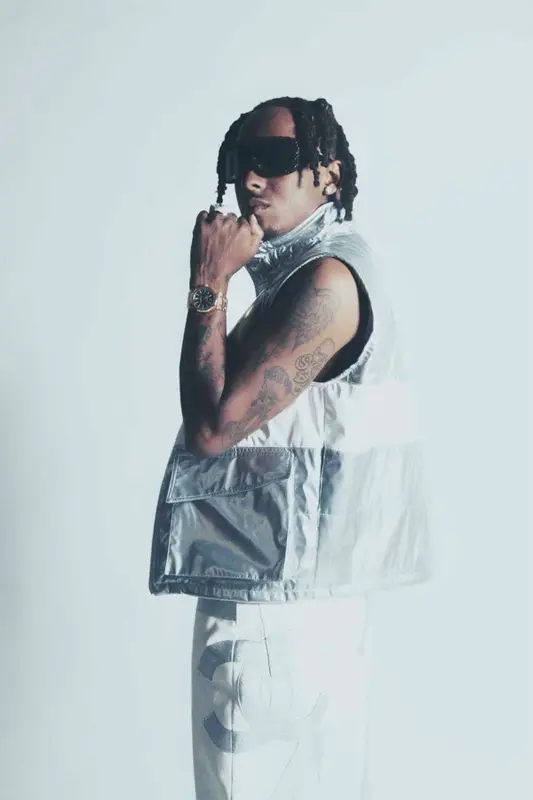 Rich The Kid outfit in Delacasso, Nike, and Chanel, 2022