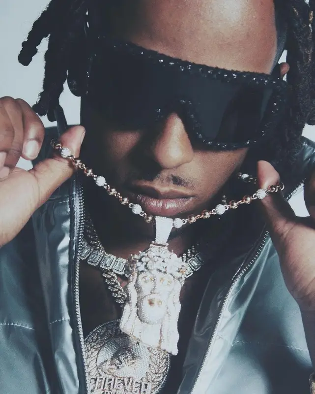 Rich The Kid outfit in Delacasso, Nike, and Chanel, 2022