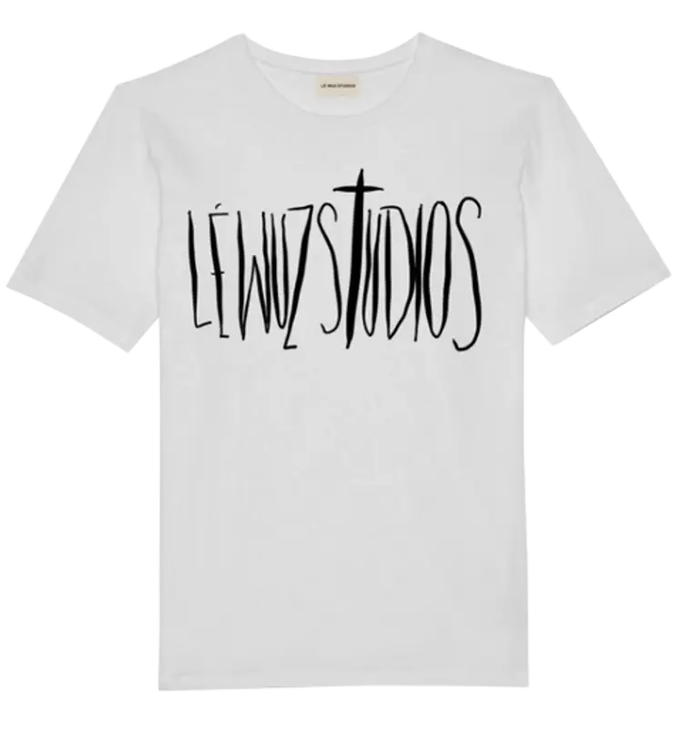 Le Wuz Studios Black Logo T-Shirt $60