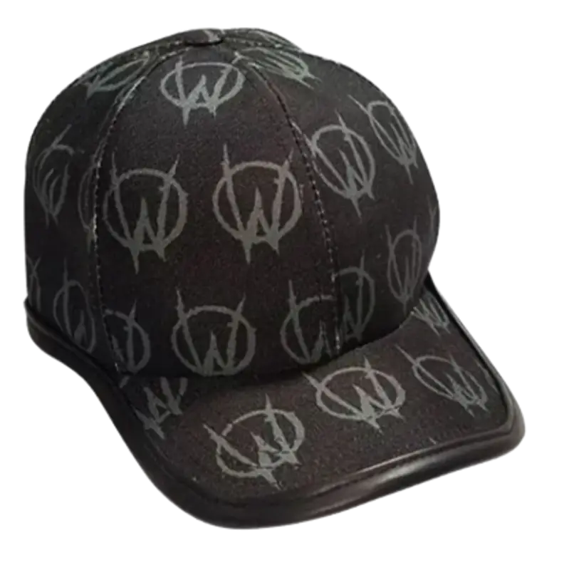 Le Wuz Studios Denim Monogram Cap $225