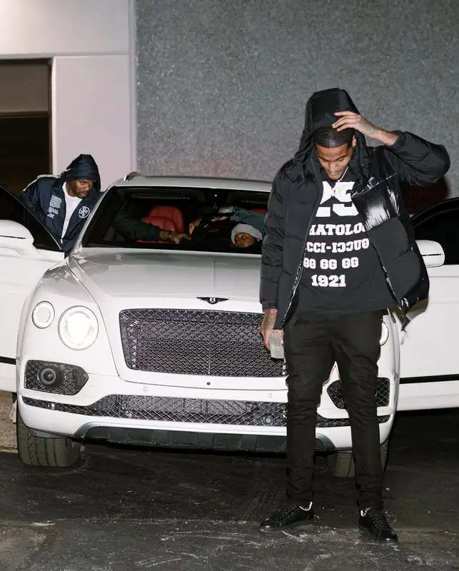 Big300 outfit in Moncler and Gucci, 2022