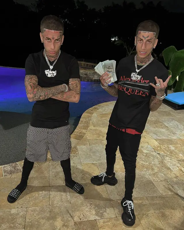 Kodiyakredd outfit in Alexander McQueen, Amiri, and MCM, 2022