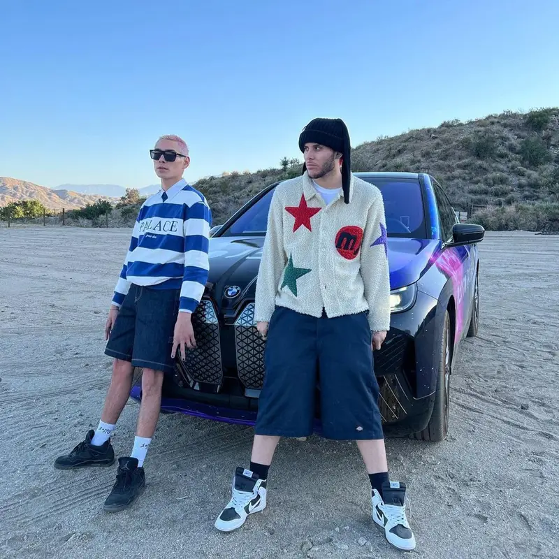 Evan Mock outfit in Palace, Travis Scott Merch, and McDonald's Merch, 2022