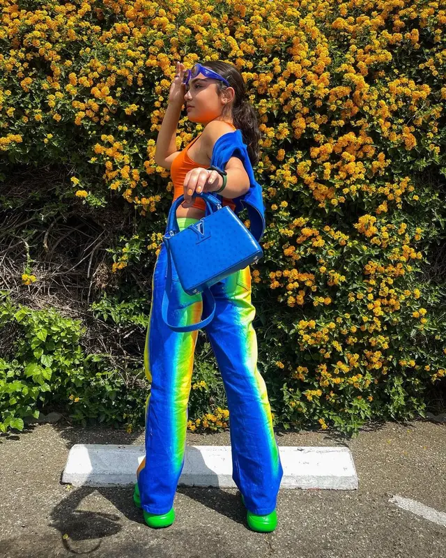 Avani Gregg outfit in Louis Vuitton, Prada, and Balenciaga, 2022