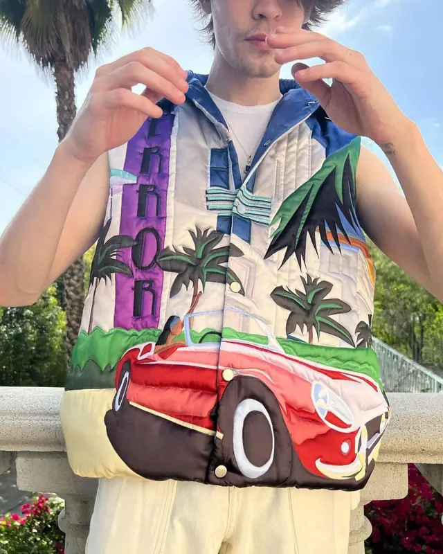 LuvAnthony outfit in House of Errors, Helmut Lang, and Bally, 2022