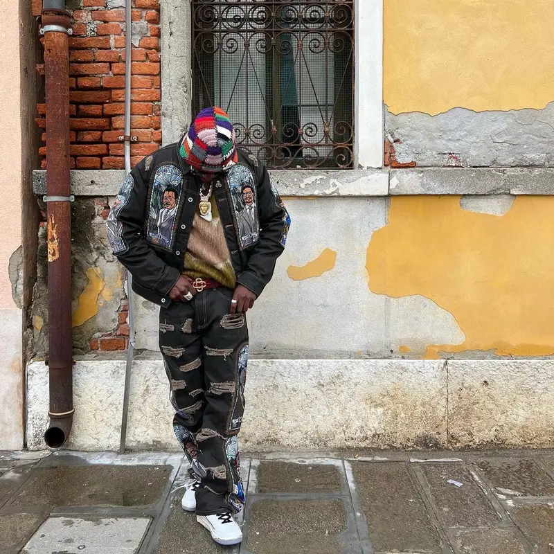 Joey Badass outfit in Barriers, Marni, and Who Decides War, 2022