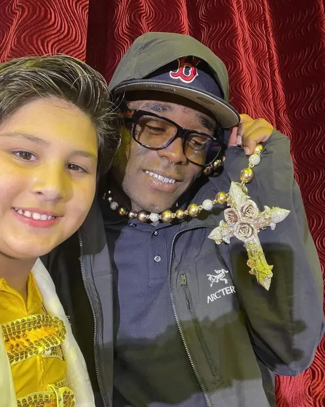 Lil Uzi Vert outfit in Arc'teryx, Gucci, and New Era, 2022