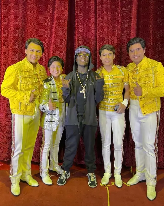Lil Uzi Vert outfit in Arc'teryx, Gucci, and New Era, 2022