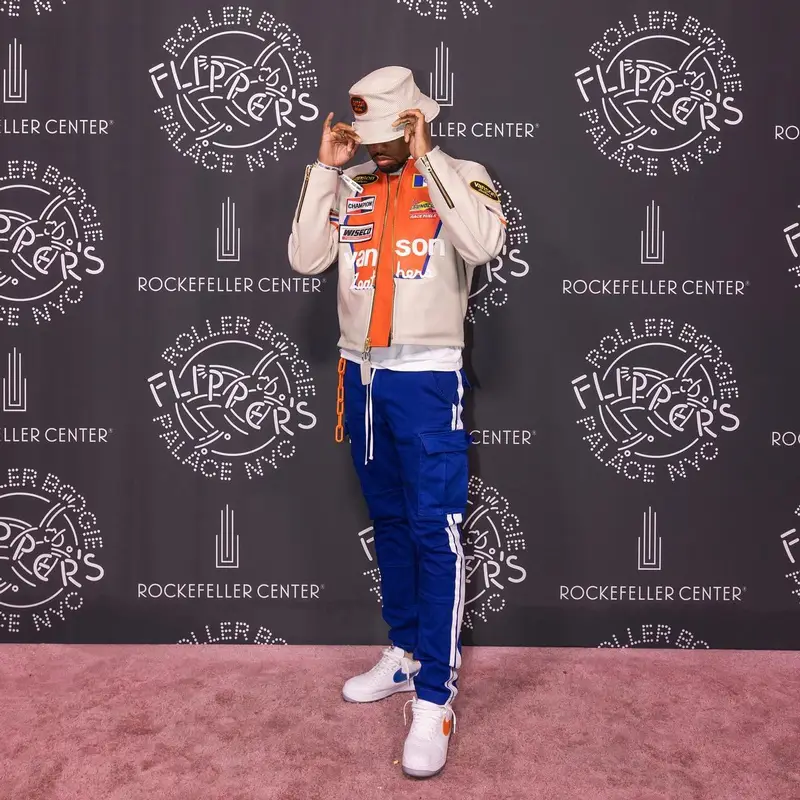 Fabolous outfit in Amiri, Nike, and Kith, 2022