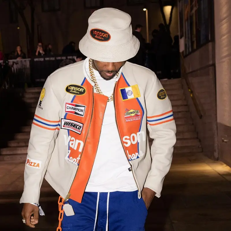 Fabolous outfit in Amiri, Nike, and Kith, 2022