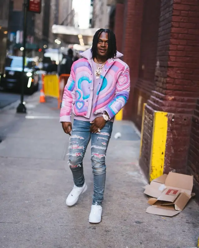 Booka 600 outfit in ERL, Amiri, and Nike, 2022