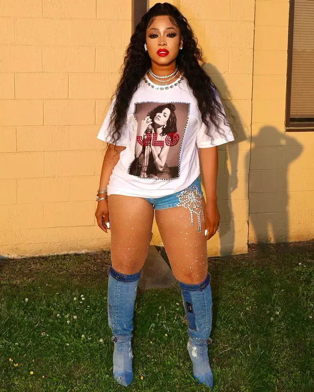 Trina outfit in Dolce & Gabbana and Area, 2022