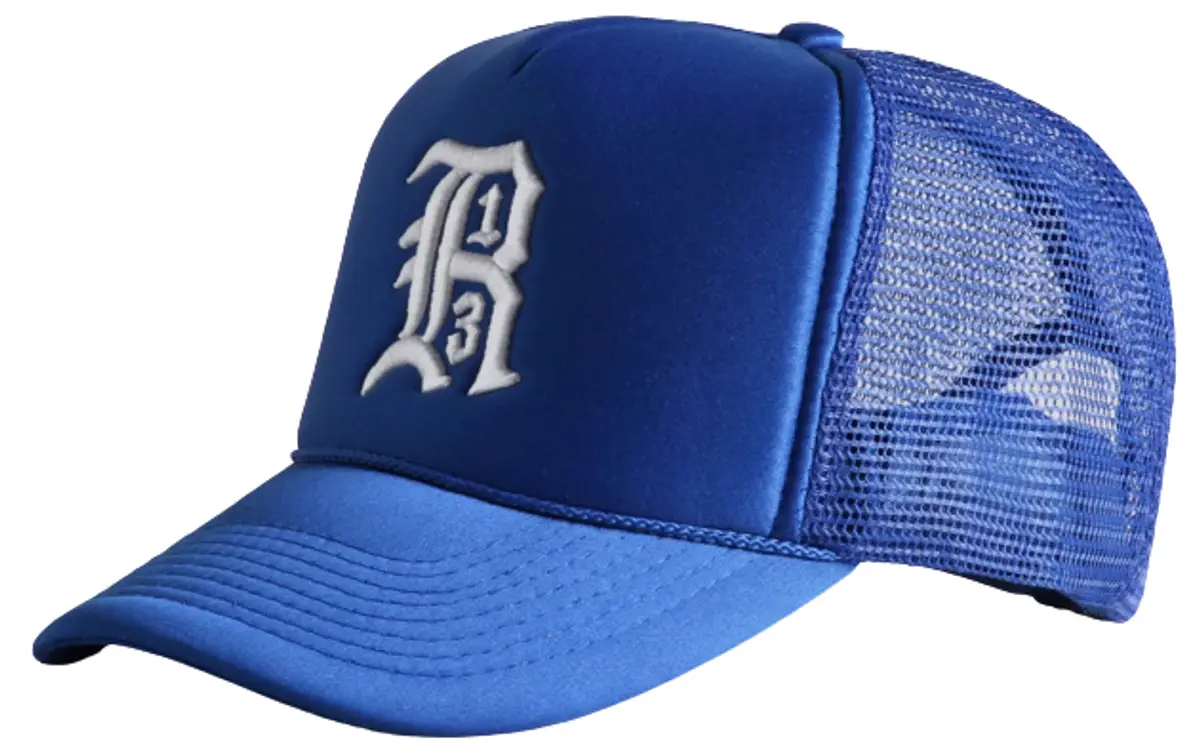 R13 Logo Blue Trucker Cap | WHAT'S ON THE STAR?