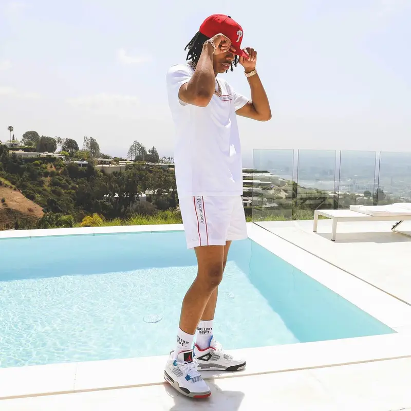 Lil Baby outfit in Alexander McQueen, New Era, and Gallery Dept., 2022