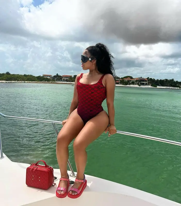 India Royale outfit in Chanel, Moncler, and Off-White, 2022