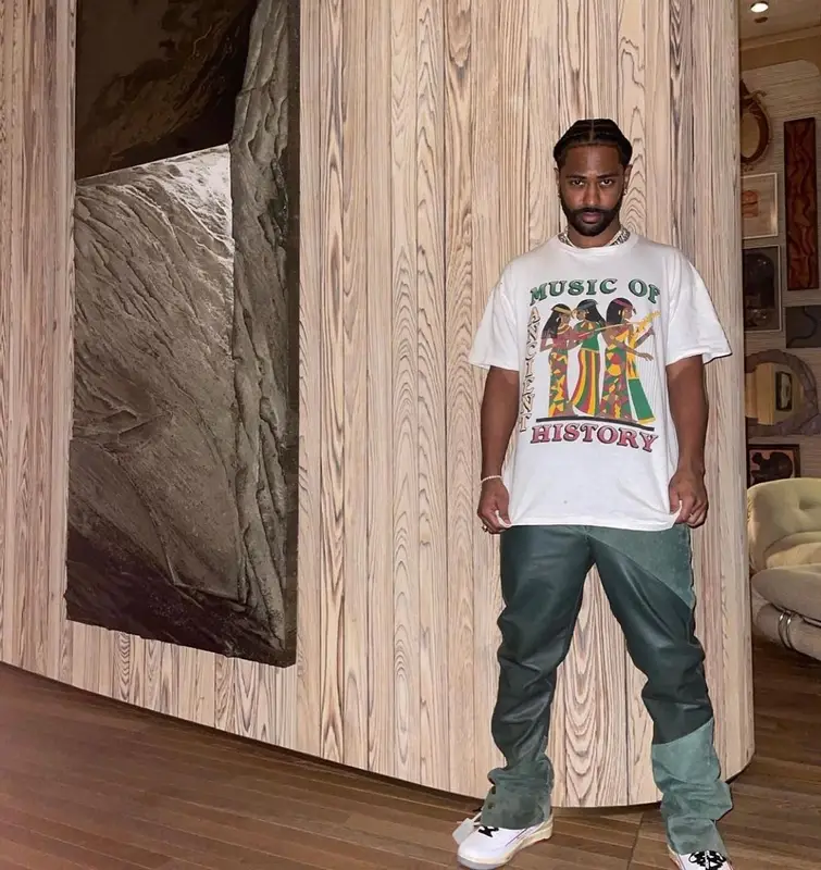 Big Sean outfit in Jordan and Off-White, 2022